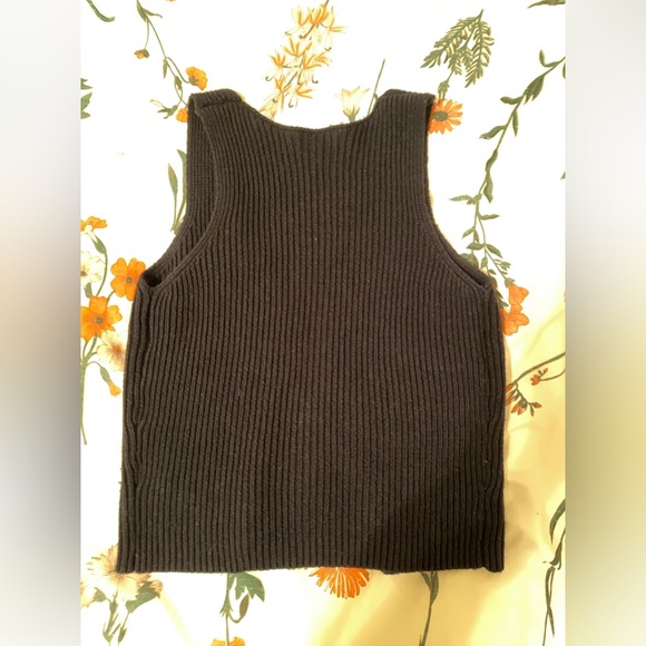 Brandy Melville Navy Blue Sweater Vest - Picture 2 of 3